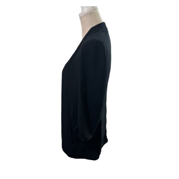 Aritiza Babaton Power Blazer Sz 4 Black Open Front Minimalist Career Chic - Picture 4 of 15